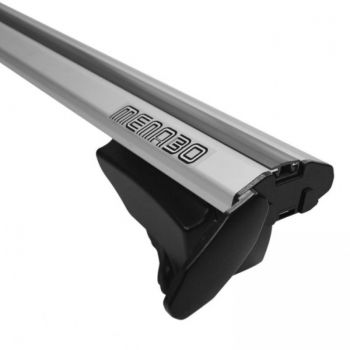 MENABO ΜΠΑΡΕΣ ΟΡΟΦΗΣ ΑΛΟΥΜΙΝΙΟΥ LINCE XL SILVER 135 cm ΣΕ ΑΣΗΜΙ ΧΡΩΜΑ ΓΙΑ Ford Focus III Station Wagon 5 doors 2011>2018 ΜΕ FLUSH RAILS - 2 ΤΕΜ (8880/MB)