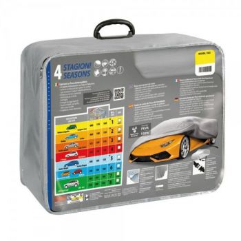 Lampa - 4 Seasons AG-2 Κουκούλα Αυτοκινήτου για Alfa Romeo 155 3/5 doors 01/1992 > 12/1997 Aδιάβροχη με Aπαλή Eσωτερική Eπένδυση από 100% PEVA Μη Τοξικό Βινύλιο με Διαστάσεις: 460x180x150 mm - 1 τεμ. (L2045.6)