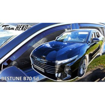 Heko - Ανεμοθράυστες για Bestune B70 5 Doors 2020+ Σετ Αυτοκινήτου Απο Εύκαμπτο Φιμέ Πλαστικό - 4 τεμ. (ΑΝΕΜ.SET29138)