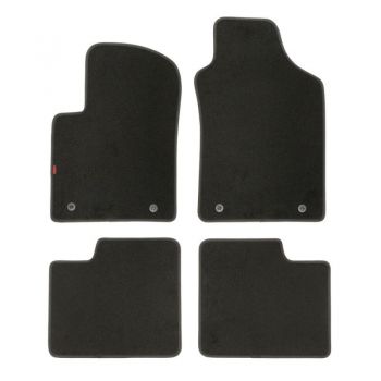 Lampa - Πατάκια μοκέτα μαύρα για Fiat 500 3d 07/07>11/24 για προστασία του εσωτερικού από βρωμιά νερό και φθορές, με αντιολισθητικό σχεδιασμό και σταθερή εφαρμογή για ασφαλή συγκράτηση στο δάπεδο του οχήματος – 4 τεμ. (L2338.2)