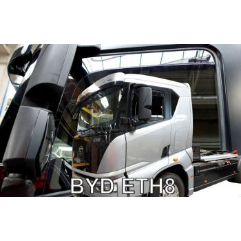 Heko - Ανεμοθραύστες Παραθύρων Για BYD ETH8 2023 > 2πορτο υλικό Acrylic Χρώμα Φιμέ - 2 τεμ. (ΑΝΕΜ.11301/TRUCK)