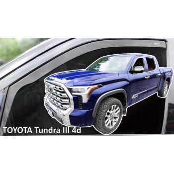 Heko - Ανεμοθραύστες Παραθύρων Για Toyota Tundra CrewMax (XK70) 2021 > 4πορτο υλικό Acrylic Χρώμα Φιμέ - 2 τεμ. (ΑΝΕΜ.29690)