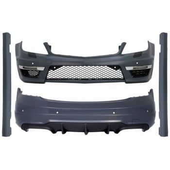 Body Kit Για Mercedes-Benz C-Class W204 07-14 C63 Facelift Amg Look Με DRL