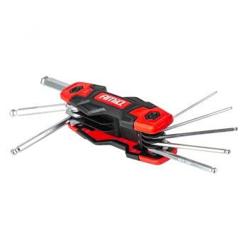 Amio – Πτυσσόμενα Κλειδιά Allen Imbus CR-V 1.5-8mm Πολυεργαλείο Heavy Duty για Σταθερή Εφαρμογή στη Βίδα & Καθημερινή Χρήση – 1 Τεμ. (04788/AM)