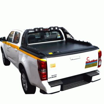 ΚΑΠΑΚΙ ΚΑΡΟΤΣΑΣ ΡΟΛΟ ΑΛΟΥΜΙΝΙΟΥ ΜΕ 4LED ROLL-BAR TEK 2 MAX 9080 ROLL+RB 431LED ISUZU D-MAX 2021+
