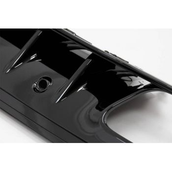 Diffuser Πίσω Προφυλακτήρα Για Mercedes-Benz C-Class W205 14-20 Sedan Amg 63 Look Με Μαύρες Μπούκες