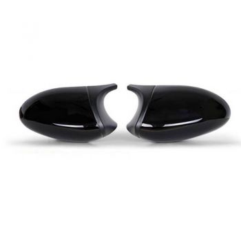 Καπάκια Καθρεφτών Για Bmw 1 E87/E81/E82/E88, 3 E90, E91 05-08 / E92, E93 06-10 M3/M4 Look Μαύρο Γυαλιστερό & Ματ 2 Τεμάχια