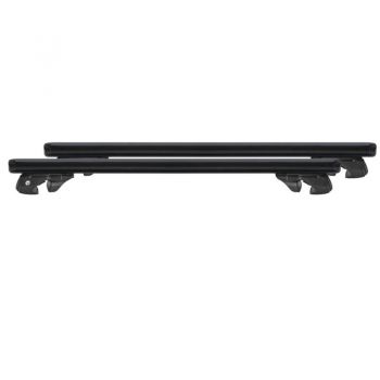 MENABO ΜΠΑΡΕΣ ΟΡΟΦΗΣ ΑΛΟΥΜΙΝΙΟΥ FENDER 118 cm ΣΕ ΜΑΥΡΟ ΧΡΩΜΑ ΓΙΑ DR 3.0 5 doors 2024> ΜΕ RAISED RAILS - 2 ΤΕΜ. (14660/MB)