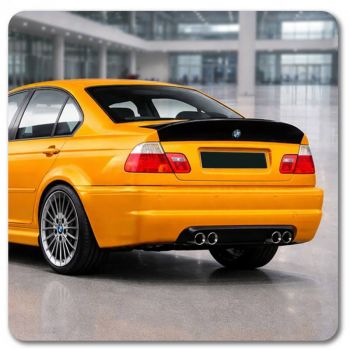Αεροτομή Πορτ Παγκάζ Για Bmw 3 E46 99-05 Sedan CSL Look Γυαλιστερή Μαύρη Από Abs Πλαστικό