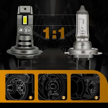Λάμπες Led H7 Canbus 60W 6500K 12000lm 2 Τεμάχια