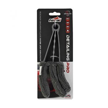 Βούρτσα Καθαρισμού Microfiber Feral Detaling Pro Ειδική Για Αεραγωγούς 22cm 350gsm Γκρί