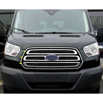 S-dizayn FORD TRANSIT 2014+ ΔΙΑΚΟΣΜΗΤΙΚΕΣ ΓΡΥΛΛΙΕΣ ΜΑΣΚΑΣ ΕΜΠΡΟΣ ΧΡΩΜΙΟΥ 5ΤΕΜ.