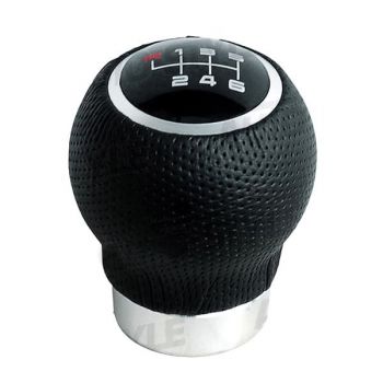 Simoni Racing ΠΟΜΟΛΟ ΤΑΧΥΤΗΤΩΝ REV ΔΕΡΜΑΤΙΝΟ ΜΑΥΡΟ/ΧΡΩΜΙΟ ΜΕ 3 ΑΥΤΟΚΟΛΛΗΤΑ ΕΝΔΕΙΞΗΣ ΤΑΧΥΤΗΤΩΝ H:66mm