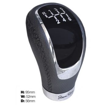 Simoni Racing ΠΟΜΟΛΟ ΤΑΧΥΤΗΤΩΝ ΜΑΥΡΟ SKIN ΜΕ 3 ΑΥΤΟΚΟΛΛΗΤΑ ΕΝΔΕΙΞΗΣ ΤΑΧΥΤΗΤΩΝ & 3 ΑΝΤΑΠΤΟΡΕΣ 8/10/12mm ECO-LEATHER