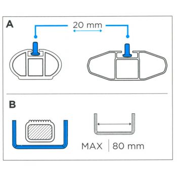 ΣΧΑΡΑ ΟΡΟΦΗΣ YELLOWSTONE M MENABO ΑΛΟΥΜΙΝΙΟΥ (119,5 Χ 79 Χ 16)