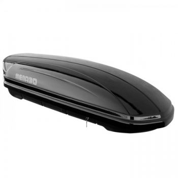 ΜΠΑΓΚΑΖΙΕΡΑ ΟΡΟΦΗΣ MENABO MANIA 400 (ΜΑΥΡΗ/ΓΥΑΛΙΣΤΕΡΗ - 165X79X37) & ΠΡΟΑΙΡΕΤΙΚΟΣ ΣΥΝΔΕΣΜΟΣ