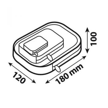 ΤΣΑΝΤΑΚΙ ΠΟΔΙΟΥ T-MAXTER MOTO (ΜΑΥΡΟ/ΠΟΛΥΕΣΤΕΡΑΣ - 180 Χ 120 Χ 100 mm)
