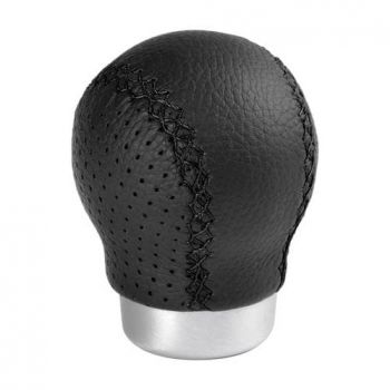 ΠΟΜΟΛΟ ΤΑΧΥΤΗΤΩΝ ZERO ΔΕΡΜΑΤΙΝΟ ΜΑΥΡΟ/ΑΛΟΥΜΙΝΙΟ - ΜΑΥΡΗ ΡΑΦΗ 30 MM (ΓΙΑ FIAT & OPEL)