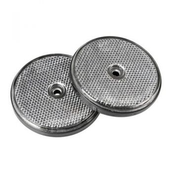 ΑΝΤΑΝΑΚΛΑΣΤΙΚΑ ΛΕΥΚΑ EURO-NORM ΣΤΡΟΓΓΥΛΑ ΜΕ ΒΙΔΑ 65mm 2ΤΕΜ