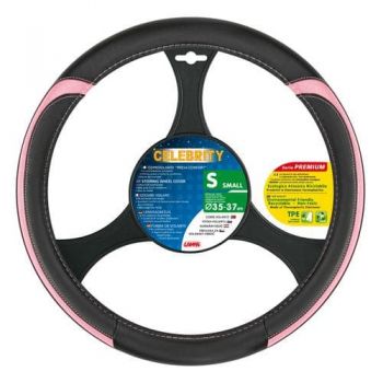 ΚΑΛΥΜΜΑ ΤΙΜΟΝΙΟΥ CELEBRITY 35/37cm (S) - ΜΑΥΡΟ/ΡΟΖ - ΔΕΡΜΑΤΙΝΗ