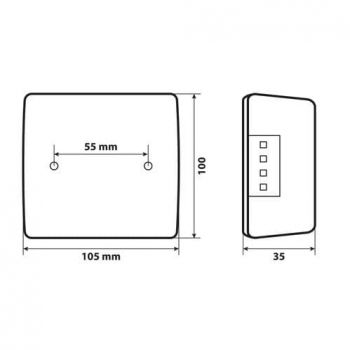 ΔΕΞΙ ΠΙΣΩ ΦΑΝΑΡΙ 12/24V C-LED LOOK ΓΙΑ ΤΡΕΙΛΕΡ (25 LED) - 1ΤΕΜ.