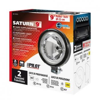 ΠΡΟΒΟΛΕΑΣ SATURN 9'' 12/24V-H7 ΚΑΡΦΙ ΜΕ LED ΘΕΣΕΩΣ ΣΤΡΟΓΓΥΛΟΣ 220mm 1ΤΕΜ.