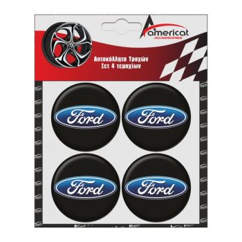 ΑΥΤΟΚΟΛΛΗΤΑ ΖΑΝΤΩΝ FORD 6cm ΜΑΥΡΑ ΣΜΑΛΤΟΥ 4ΤΕΜ.