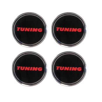 ΑΥΤΟΚΟΛΛΗΤΑ ΖΑΝΤΩΝ TUNΙNG  6cm ΜΑΥΡΟ/ΧΡΩΜΙΟ ΜΕΤΑΛΛΙΚΑ 4ΤΕΜ.