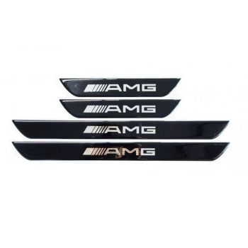 AMG (MERCEDES) ΜΑΡΣΠΙΕ ΕΣΩΤΕΡΙΚΑ ΑΥΤΟΚΟΛΛΗΤΑ (45x4cm X2 + 25x4cm X2) ΜΕ ΕΠΙΚΑΛΥΨΗ ΕΠΟΞΕΙΔ. ΡΥΤΙΝΗΣ 4ΤΕΜ