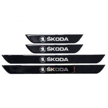 SKODA ΜΑΡΣΠΙΕ ΕΣΩΤΕΡΙΚΑ ΑΥΤΟΚΟΛΛΗΤΑ (45x4cm X2 + 25x4cm X2)  ΜΕ ΕΠΙΚΑΛΥΨΗ ΕΠΟΞΕΙΔΙΚΗΣ ΡΥΤΙΝΗΣ 4ΤΕΜ