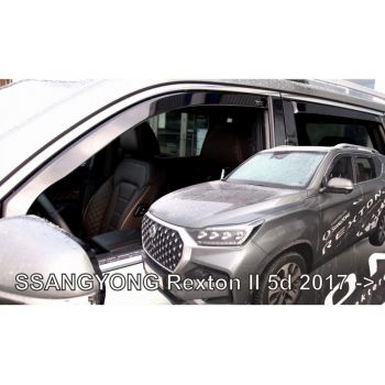 SSANGYONG REXTON 5D 2017+? ΣΕΤ ΑΝΕΜΟΘΡΑΥΣΤΕΣ ΑΥΤΟΚΙΝΗΤΟΥ ΑΠΟ ΕΥΚΑΜΠΤΟ ΦΙΜΕ ΠΛΑΣΤΙΚΟ HEKO - 4 ΤΕΜ.