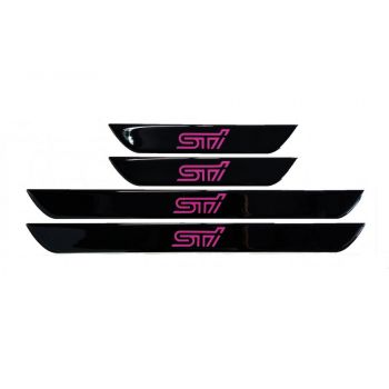 STi (SUBARU) ΜΑΡΣΠΙΕ ΕΣΩΤΕΡΙΚΑ ΑΥΤΟΚΟΛΛΗΤΑ (45x4cmX2 +25x4cmX2)  ΜΕ ΕΠΙΚΑΛΥΨΗ ΕΠΟΞΕΙΔΙΚΗΣ ΡΥΤΙΝΗΣ 4ΤΕΜ