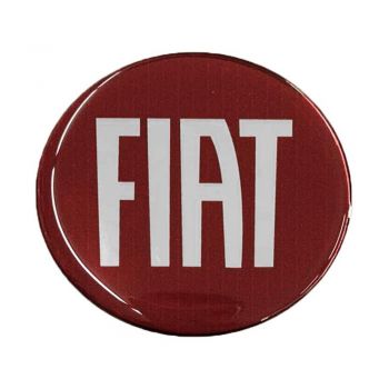 FIAT ΑΥΤΟΚΟΛΛΗΤΟ ΣΗΜΑ ΟΒΑΛ 7,1 Χ 6,3 cm ΜΠΟΡΝΤΩ/ΧΡΩΜΙΟ ΜΕ ΕΠΙΚΑΛΥΨΗ ΣΜΑΛΤΟΥ - 1 ΤΕΜ.