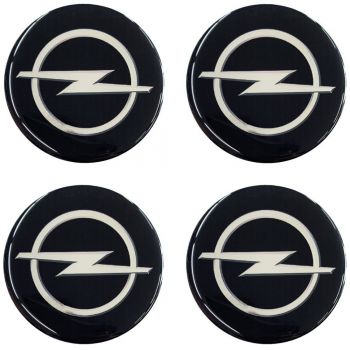 OPEL ΑΥΤΟΚΟΛΛΗΤΑ ΖΑΝΤΩΝ 7,2cm ΜΑΥΡΟ/ΧΡΩΜΙΟ ΜΕ ΕΠΙΚΑΛΥΨΗ ΣΜΑΛΤΟΥ  - 4 ΤΕΜ.