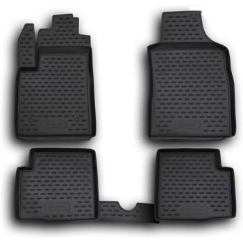 FIAT 500 2007-2015   ΜΑΡΚΕ ΠΑΤΑΚΙΑ ΣΕ ΣΚΑΦΗ NOVLINE (ΜΑΥΡΑ) - 4 ΤΕΜ.