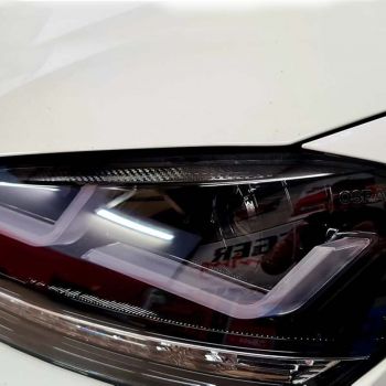 Μπροστινά Φανάρια Set Για Vw Golf VII (7) 12-17 DRL Full Led Halogen Version Black LEDHL103-BK Osram Ledriving