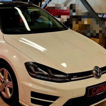 Μπροστινά Φανάρια Set Για Vw Golf VII (7) 12-17 DRL Full Led Halogen Version Black LEDHL103-BK Osram Ledriving