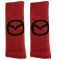 MAZDA​ ​ΜΑΞΙΛΑΡΑΚΙΑ ΓΙΑ ΖΩΝΗ ΑΣΦΑΛΕΙΑΣ 21 X 7,5 cm ΣΕ ΚΟΚΚΙΝΟ ΧΡΩΜΑ ΜΕ ΜΑΥΡΟ LOGO - 2 ΤΕΜ.