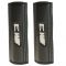 Μαξιλαράκια ζώνης M3 (BMW) 22 X 7,5 cm από PVC δερματίνη σε μαύρο χρώμα με λευκό, ραμμένο logo και αυτοκόλλητες ταινίες τύπου velcro Race Axion - 2 τεμάχια