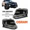 Μπροστινά Φανάρια Set Για Vw Amarok 2010+ DRL Full Led Halogen Version Μαύρα LEDHL107-BK RHD (Δεξιοτίμονα) Osram Ledriving