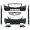 Body Kit Για Mercedes-Benz C-Class W205 14-20 Sedan Amg C63s Facelift Look Με Μάσκα & Μπούκες Black Edition