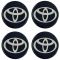 TOYOTA ΑΥΤΟΚΟΛΛΗΤΑ ΣΗΜΑΤΑ ΖΑΝΤΩΝ 5 cm ΜΑΥΡΟ/ΧΡΩΜΙΟ ΜΕ ΕΠΙΚΑΛΥΨΗ ΣΜΑΛΤΟΥ  - 4 ΤΕΜ.
