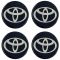 TOYOTA ΑΥΤΟΚΟΛΛΗΤΑ ΣΗΜΑΤΑ ΖΑΝΤΩΝ 5 cm ΜΑΥΡΟ/ΧΡΩΜΙΟ ΜΕ ΕΠΙΚΑΛΥΨΗ ΣΜΑΛΤΟΥ  - 4 ΤΕΜ.