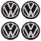 VW ΑΥΤΟΚΟΛΛΗΤΑ ΣΗΜΑΤΑ ΖΑΝΤΩΝ 5,5 cm ΜΑΥΡA ΜΕ ΕΠΙΚΑΛΥΨΗ ΣΜΑΛΤΟΥ  - 4 ΤΕΜ.