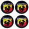 ABARTH ΑΥΤΟΚΟΛΛΗΤΑ ΣΗΜΑΤΑ ΖΑΝΤΩΝ 5 cm ΜΑΥΡΟ ΜΕ ΕΠΙΚΑΛΥΨΗ ΣΜΑΛΤΟΥ  - 4 ΤΕΜ.