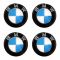 BMW ΑΥΤΟΚΟΛΛΗΤΑ ΣΗΜΑΤΑ ΖΑΝΤΩΝ 7,2 cm ΜΑΥΡΟ/ΓΑΛΑΖΙΟ/ΧΡΩΜΙΟ ΜΕ ΕΠΙΚΑΛΥΨΗ ΣΜΑΛΤΟΥ  - 4 ΤΕΜ.