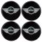 MINI COOPER ΑΥΤΟΚΟΛΛΗΤΑ ΖΑΝΤΩΝ 7,2cm ΜΑΥΡΟ/ΓΚΡΙ/ΠΡΑΣΙΝΟ ΜΕ ΕΠΙΚΑΛΥΨΗ ΣΜΑΛΤΟΥ - 4 ΤΕΜ.