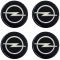 OPEL ΑΥΤΟΚΟΛΛΗΤΑ ΖΑΝΤΩΝ 7,2cm ΜΑΥΡΟ/ΧΡΩΜΙΟ ΜΕ ΕΠΙΚΑΛΥΨΗ ΣΜΑΛΤΟΥ  - 4 ΤΕΜ.