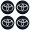 TOYOTA ΑΥΤΟΚΟΛΛΗΤΑ ΖΑΝΤΩΝ 7,2cm ΜΑΥΡΟ/ΧΡΩΜΙΟ ΜΕ ΕΠΙΚΑΛΥΨΗ ΣΜΑΛΤΟΥ - 4 ΤΕΜ.