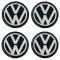 VW ΑΥΤΟΚΟΛΛΗΤΑ ΖΑΝΤΩΝ 6,7cm ΜΑΥΡΟ/ΧΡΩΜΙΟ ΜΕ ΕΠΙΚΑΛΥΨΗ ΣΜΑΛΤΟΥ - 4 ΤΕΜ.